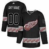 Customized Men's Detroit Red Wings Black Team Logos Fashion Adidas Jersey,baseball caps,new era cap wholesale,wholesale hats